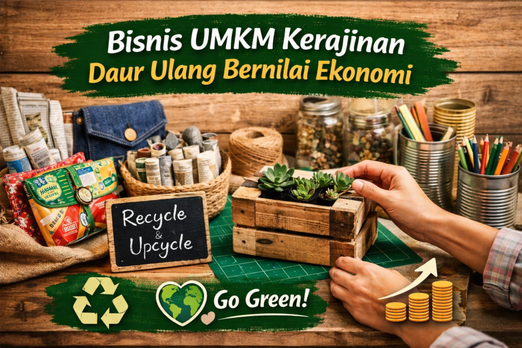 Bisnis UMKM Kerajinan Daur Ulang yang Bernilai Ekonomi
